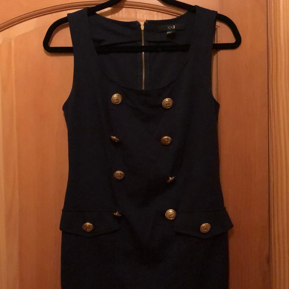 mini - Forever 21 military style dress